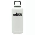 Deportes de vacío de acero inoxidable durable botella blanco 64oz